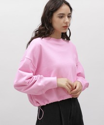 LAKOLE | ドロストヘムクロップドプルオーバー / 100489(スウェット)