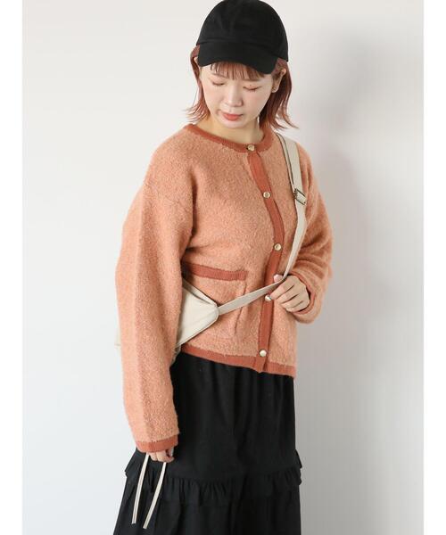 ehka sopo（エヘカソポ）の「ティアードギャザースカート（スカート・レディース・ブラック/オフホワイト/ピンク・F）」の12枚目の写真