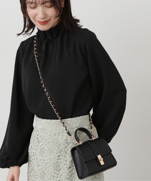 N.（N. Natural Beauty Basic）（エヌエヌナチュラルビューティーベーシック）の「◆チェーンベルトミニショルダーバッグ（ショルダーバッグ・レディース・シルバー/ブルー/ブラック・ﾌﾘ-）」の6枚目の写真