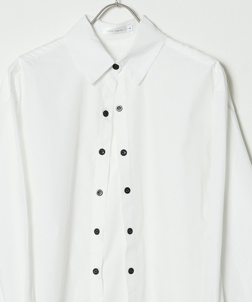 【未使用♥絹100%♡金ボタン】ロングシャツ ブラウスダブルカフスオーバーサイズ pic03_90ead8ba-471c-47ac-9d27-