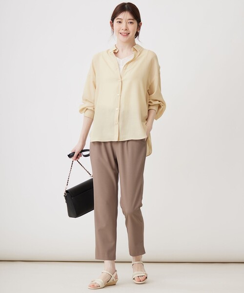 ANY SIS(エニィスィス)の「【WEB・一部店舗限定】楽々ビューティースティック パンツ(その他パンツ・レディース・ブラック系/アイボリー系/黄土色系・1/3/2)」の10枚目の写真