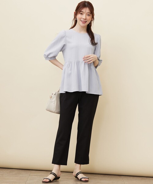 ANY SIS(エニィスィス)の「【WEB・一部店舗限定】楽々ビューティースティック パンツ(その他パンツ・レディース・ブラック系/アイボリー系/黄土色系・1/3/2)」の12枚目の写真