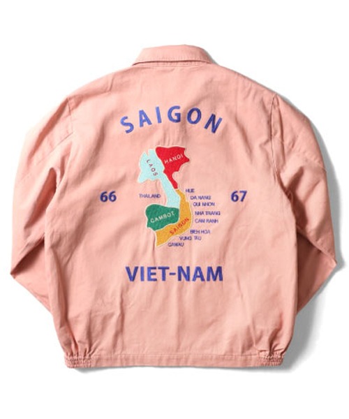 HOUSTON（ヒューストン）の「HOUSTON ベトジャン（ミリタリージャケット・メンズ・オフホワイト/ブラック/オリーブドラブ/ホワイト系その他/グリーン系その他/ブラック系その他/ミント/イエロー系その他/イエロー/グリーン系その他2/カーキ/マルーン/カーキ系/レッド系その他/ピンク/グレー/グレー系その他/ピンク系その他・XX-LARGE/LARGE/MEDIUM/X-LARGE）」の16枚目の写真