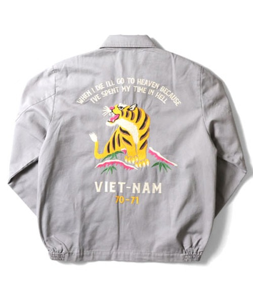 HOUSTON（ヒューストン）の「HOUSTON ベトジャン（ミリタリージャケット・メンズ・オフホワイト/ブラック/オリーブドラブ/ホワイト系その他/グリーン系その他/ブラック系その他/ミント/イエロー系その他/イエロー/グリーン系その他2/カーキ/マルーン/カーキ系/レッド系その他/ピンク/グレー/グレー系その他/ピンク系その他・XX-LARGE/LARGE/MEDIUM/X-LARGE）」の5枚目の写真