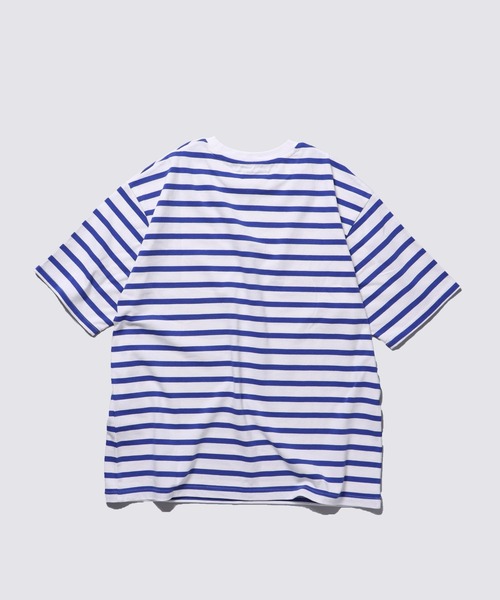 FIDELITY（フィデリティ）の「BORDER S/S CREW / 半袖ボーダークルーネックシャツ（Tシャツ/カットソー・メンズ・ブルー/オフホワイト/ダークネイビー/イエロー/キナリ/チャコール・X-LARGE/LARGE/MEDIUM）」の14枚目の写真