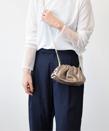 andrea cardone | 【ANDREA CARDONE】メタリックレザーチェーンバッグ(Q46439)(ショルダーバッグ)