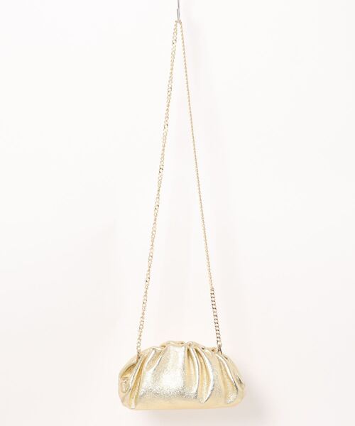 andrea cardone（アンドレアカルドネ）の「【ANDREA CARDONE】メタリックレザーチェーンバッグ(Q46439)（ショルダーバッグ・レディース・ゴールド/ブロンズ/シルバー・ALL）」の9枚目の写真