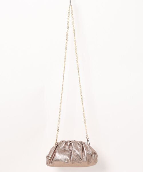 andrea cardone（アンドレアカルドネ）の「【ANDREA CARDONE】メタリックレザーチェーンバッグ(Q46439)（ショルダーバッグ・レディース・ゴールド/ブロンズ/シルバー・ALL）」の10枚目の写真