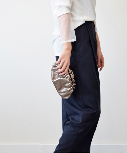 andrea cardone（アンドレアカルドネ）の「【ANDREA CARDONE】メタリックレザーチェーンバッグ(Q46439)（ショルダーバッグ・レディース・ゴールド/ブロンズ/シルバー・ALL）」の4枚目の写真