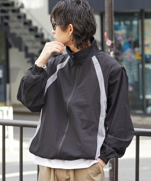 SHAREEF 別注 FRAGILE ジップブルゾン ナイロンジャケット FARAHからの