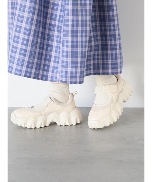 ehka sopo（エヘカソポ）の「オープンダッドスニーカー（スニーカー・レディース・ベージュ/オフホワイト/グレー・M/L）」の12枚目の写真