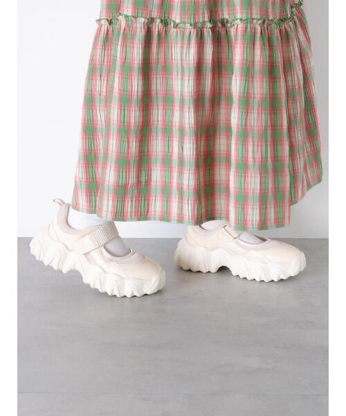 ehka sopo（エヘカソポ）の「オープンダッドスニーカー（スニーカー・レディース・ベージュ/オフホワイト/グレー・M/L）」の10枚目の写真