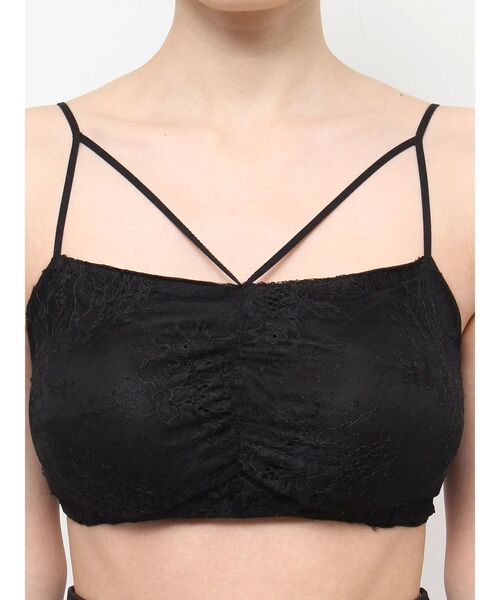 EATME（イートミー）の「レースブラTOP（キャミソール・レディース・ブラック/オフホワイト・FREE）」の16枚目の写真