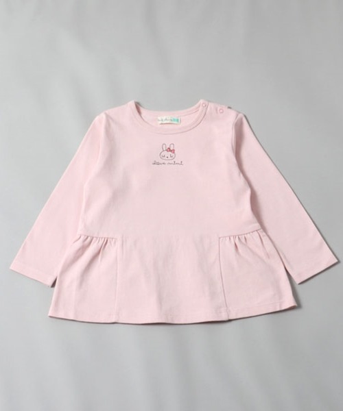 セール】mimiちゃんセーラー衿の長袖チュニック(80～90cm)（Tシャツ  