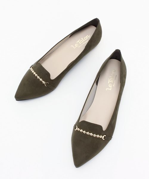 LE TALON（ルタロン）の「ポインテッドスタービットオペラ◆（その他シューズ・レディース・ネイビー/ブラック/カーキ/チャコールグレー・36.5/35.5/38/37.5/36/37）」の16枚目の写真