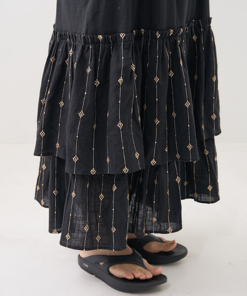 FREAK'S STORE(フリークスストア)の「インド スパンコール キャミワンピース(ワンピース・レディース・ブラック/ベージュ・フリ-)」の14枚目の写真