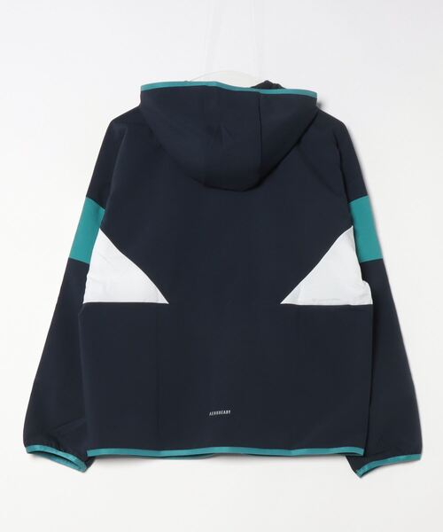 adidas（アディダス）の「アディダス adidas シーズナル ルーズフィット カラーブロック フード付きクロスジャケット（その他アウター・レディース・ベビーピンク/ブラック/ネイビー・S/M/L/XL）」の12枚目の写真