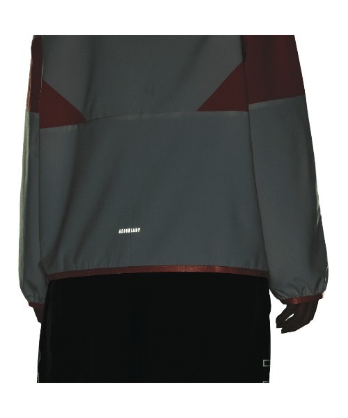 adidas（アディダス）の「アディダス adidas シーズナル ルーズフィット カラーブロック フード付きクロスジャケット（その他アウター・レディース・ベビーピンク/ブラック/ネイビー・S/M/L/XL）」の9枚目の写真