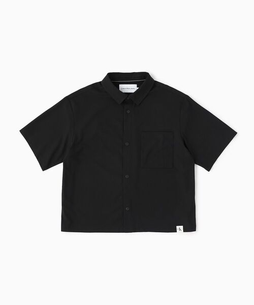 ブラウス   ブラック 半袖シャツ L カルバンクライン Calvin Klein ブラウス シャツ Klein/カルバンクライン S/S