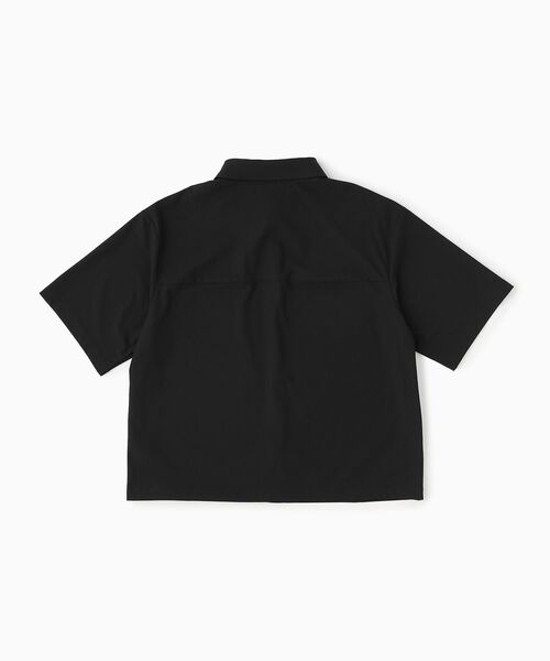 Calvin Klein(カルバン・クライン)の「ウーブンタブスウェットショートスリーブシャツ(シャツ/ブラウス・メンズ・ブラック・L/S/XL/M)」の8枚目の写真
