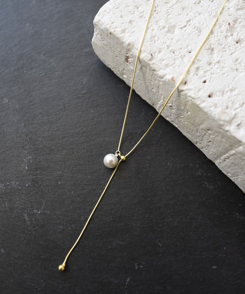 styiro（スタイロ）の「ニッケルフリー パールアジャスターネックレス（ネックレス・レディース・ゴールド/シルバー・FREE）」の7枚目の写真