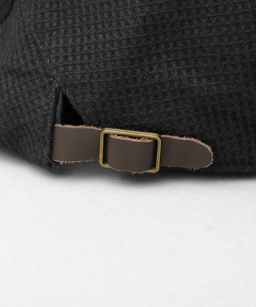 Ruben（ルーベン）の「サイドアジャスター付き ワッフル ハンチング（ハンチング/ベレー帽・メンズ・グレー/ライトグレー/ブラック・FREE）」の19枚目の写真