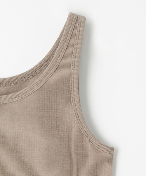 green label relaxing(グリーンレーベルリラクシング)の「ベーシック リブ タンクトップ(タンクトップ・レディース・ブラック/モカ/オフホワイト・FREE)」の13枚目の写真