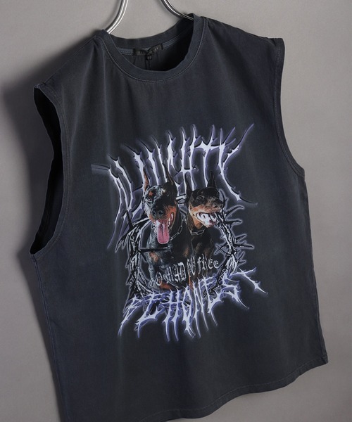 WESTSEA（ウエストシー）の「ピグメント加工 ロックTシャツ タンク