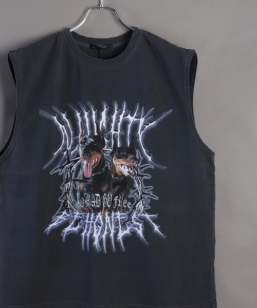 WESTSEA（ウエストシー）の「ピグメント加工 ロックTシャツ タンク