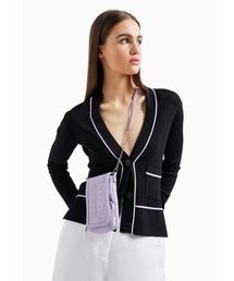 ARMANI EXCHANGE | 【A|X アルマーニ エクスチェンジ】ボックスロゴ　チェーンストラップ付き小物入れ/ポーチ(その他小物)