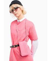 ARMANI EXCHANGE | 【A|X アルマーニ エクスチェンジ】ボックスロゴ　チェーンストラップ付き小物入れ/ポーチ(その他小物)