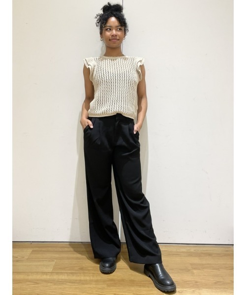 セール】クロシェ フラッタースリーブ トップス（ニット/セーター