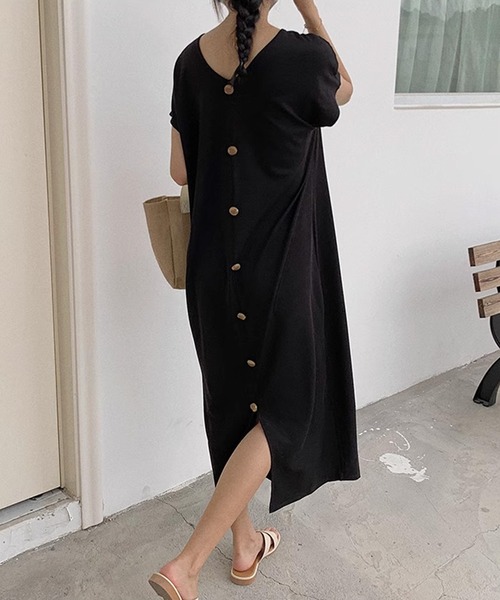 【美品】ARTS & SCIENCE バックボタンロングワンピース URBAN RESEARCH（アーバンリサーチ）の「BACKボタンストレートロング