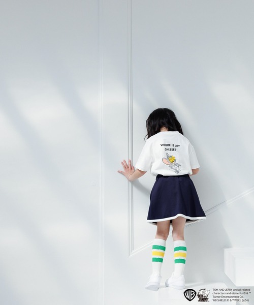 LOWRYS FARM(ローリーズファーム)の「TOM and JERRY Tシャツ 109578(Tシャツ/カットソー・キッズ・アイボリー/ホワイト/グレー・110cm/120cm/130cm/140cm/150cm)」の5枚目の写真