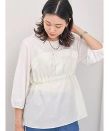 Samansa Mos2 blue | ドッキングドロストプルオーバー(Tシャツ/カットソー)