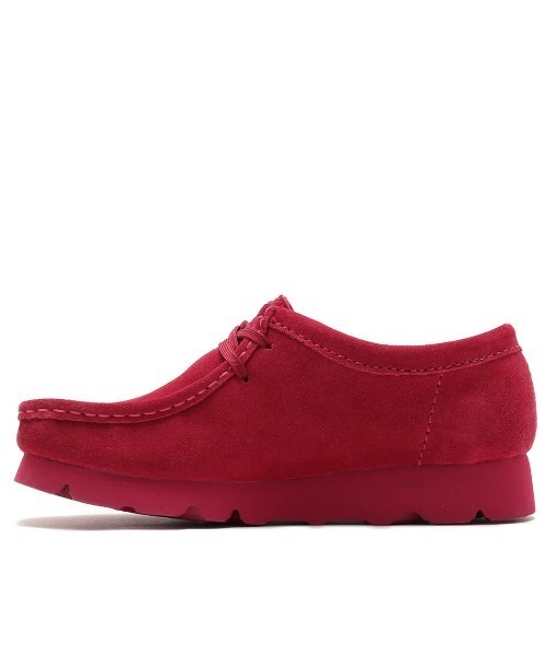 【最終値下げ】 CLARKS WALLABEE GTX ベリー UK5.5 Clarks（クラークス）の「Clarks Wallabee.GTX Berry Suede