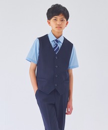 CHOPIN（ショパン）の「【 冠婚葬祭 発表会 結婚式 】半袖ベストスーツ4点セット(ジュニアサイズ 140~170cm)（スーツセット）」