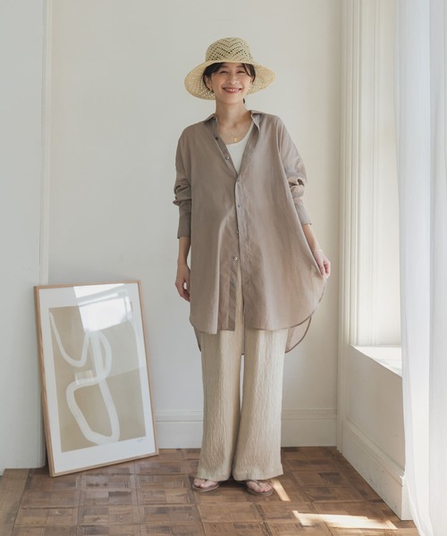 極美品　アーバンリサーチドアーズ　ラミーコットンビックシャツ　長袖シャツ セール 20%OFF】ラミーコットンビックシャツ(506026975