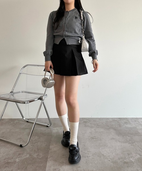 soie by apres jour mignon(ソワバイアプレジュールミニョン)の「ワンポイントカーディガン【ZOZOTOWN限定アイテム】(カーディガン/ボレロ・レディース・ブラック/グレー/ライトグレー・フリー/X-LARGE)」の11枚目の写真