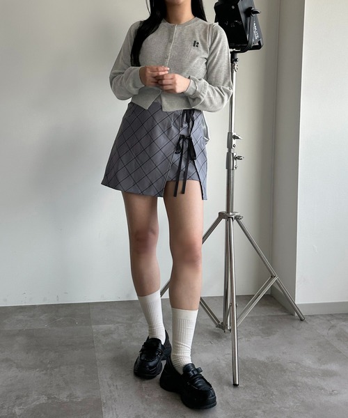 soie by apres jour mignon(ソワバイアプレジュールミニョン)の「ワンポイントカーディガン【ZOZOTOWN限定アイテム】(カーディガン/ボレロ・レディース・ブラック/グレー/ライトグレー・フリー/X-LARGE)」の14枚目の写真