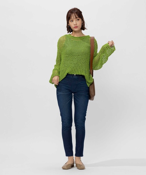 BACK NUMBER（バックナンバー）の「BACK NUMBER(バックナンバー)接触冷感レギンススキニー（その他パンツ・レディース・ダークインディゴブルー/ライトインディゴブルー/ブラック・S/M/L/XS）」の12枚目の写真