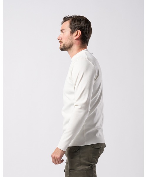 wjk（ダヴルジェイケイ）の「ct surf mock L/S（Tシャツ/カットソー・メンズ・ホワイト/サンドベージュ/ネイビー/ブラック/レッド/ダークグレー・SMALL/MEDIUM/LARGE/X-LARGE）」の17枚目の写真