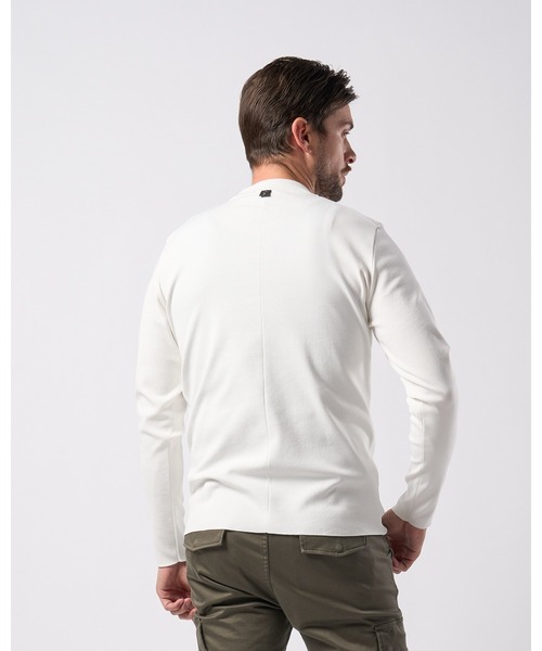 wjk（ダヴルジェイケイ）の「ct surf mock L/S（Tシャツ/カットソー・メンズ・ホワイト/サンドベージュ/ネイビー/ブラック/レッド/ダークグレー・SMALL/MEDIUM/LARGE/X-LARGE）」の18枚目の写真