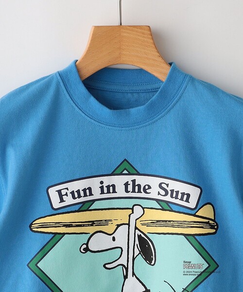 SHIPS（シップス）の「SHIPS KIDS:125～155cm / スヌーピー スポーツ 半袖 TEE（Tシャツ/カットソー・キッズ・オフホワイト/ブルー/グリーン/レッド・LARGE/X-LARGE/XX-LARGE）」の6枚目の写真