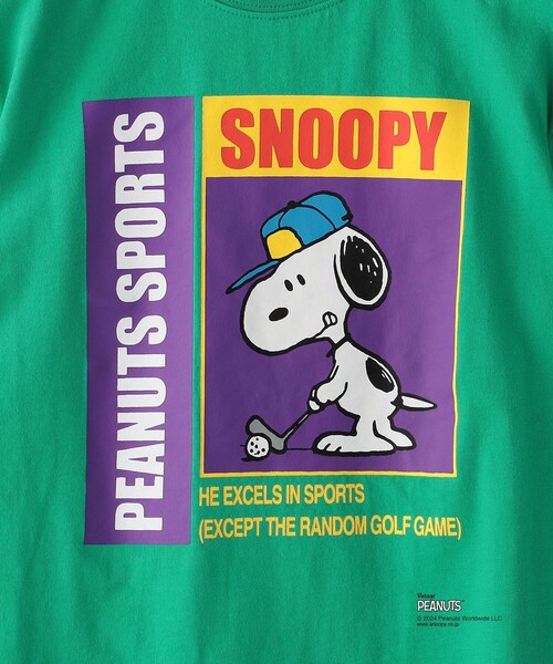 SHIPS（シップス）の「SHIPS KIDS:125～155cm / スヌーピー スポーツ 半袖 TEE（Tシャツ/カットソー・キッズ・オフホワイト/ブルー/グリーン/レッド・LARGE/X-LARGE/XX-LARGE）」の11枚目の写真