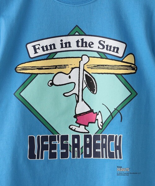 SHIPS（シップス）の「SHIPS KIDS:125～155cm / スヌーピー スポーツ 半袖 TEE（Tシャツ/カットソー・キッズ・オフホワイト/ブルー/グリーン/レッド・LARGE/X-LARGE/XX-LARGE）」の12枚目の写真