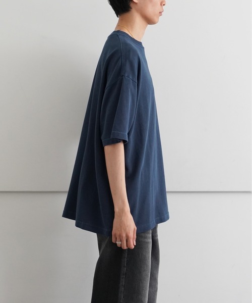 EVCON(エビコン)の「EVCON PIGMENT WIDE S/S T-SHIRT(Tシャツ/カットソー・メンズ・ライトグレー/グリーン/イエロー/ネイビー・1/2)」の16枚目の写真
