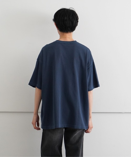 EVCON(エビコン)の「EVCON PIGMENT WIDE S/S T-SHIRT(Tシャツ/カットソー・メンズ・ライトグレー/グリーン/イエロー/ネイビー・1/2)」の12枚目の写真