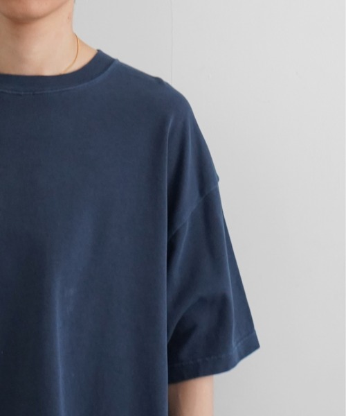 EVCON(エビコン)の「EVCON PIGMENT WIDE S/S T-SHIRT(Tシャツ/カットソー・メンズ・ライトグレー/グリーン/イエロー/ネイビー・1/2)」の11枚目の写真