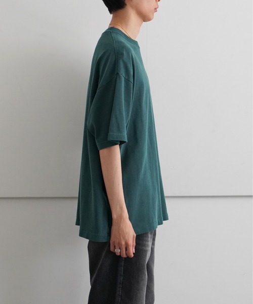 EVCON(エビコン)の「EVCON PIGMENT WIDE S/S T-SHIRT(Tシャツ/カットソー・メンズ・ライトグレー/グリーン/イエロー/ネイビー・1/2)」の13枚目の写真